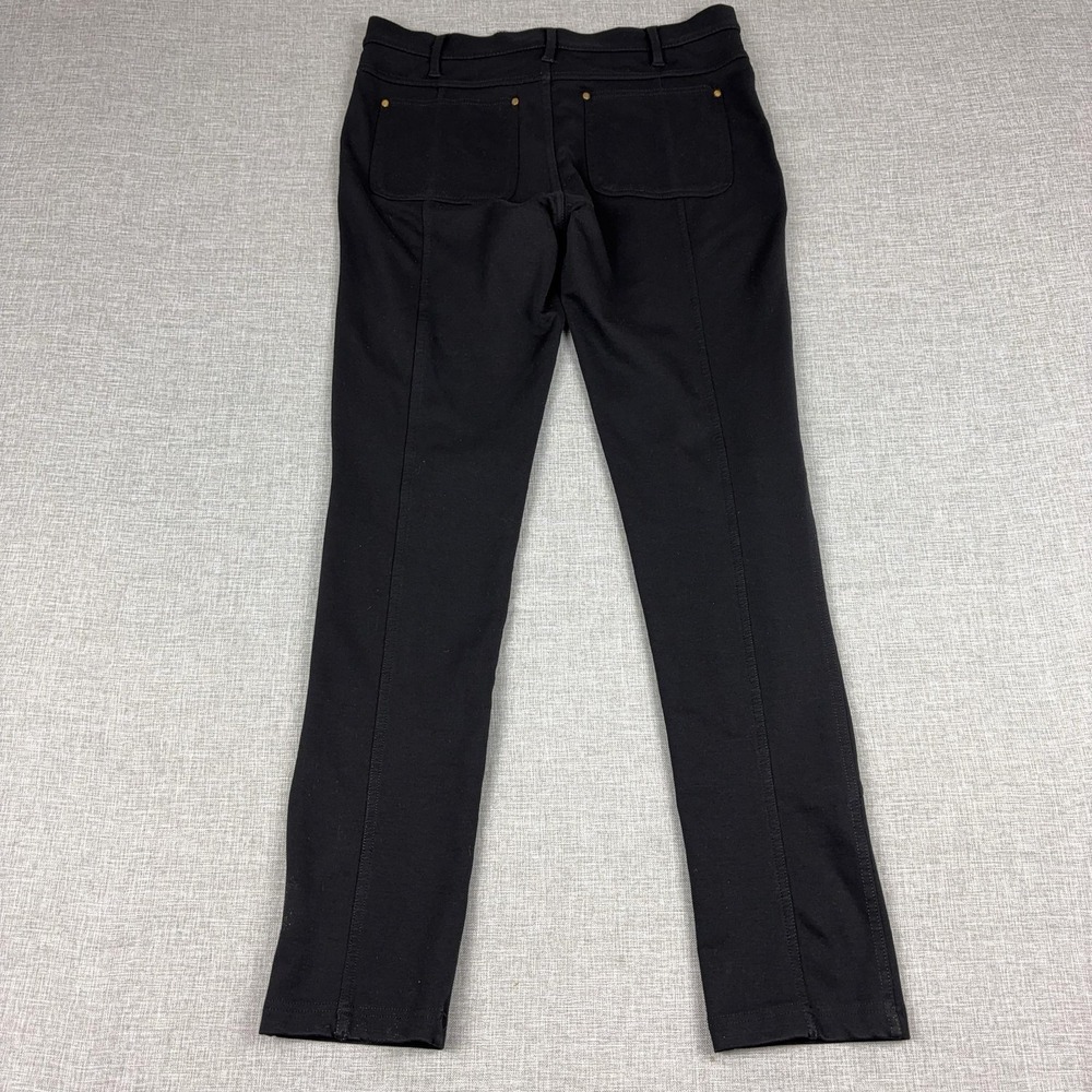 Free People Pants Womens 31 Black Ponte Jegging Slim Stretch‎ Pockets Zip Button